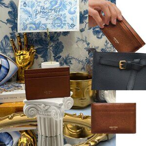 🆕 OROTON 🧿 NWOT Margot Card Sleeve, Whiskey Leather Cardholder